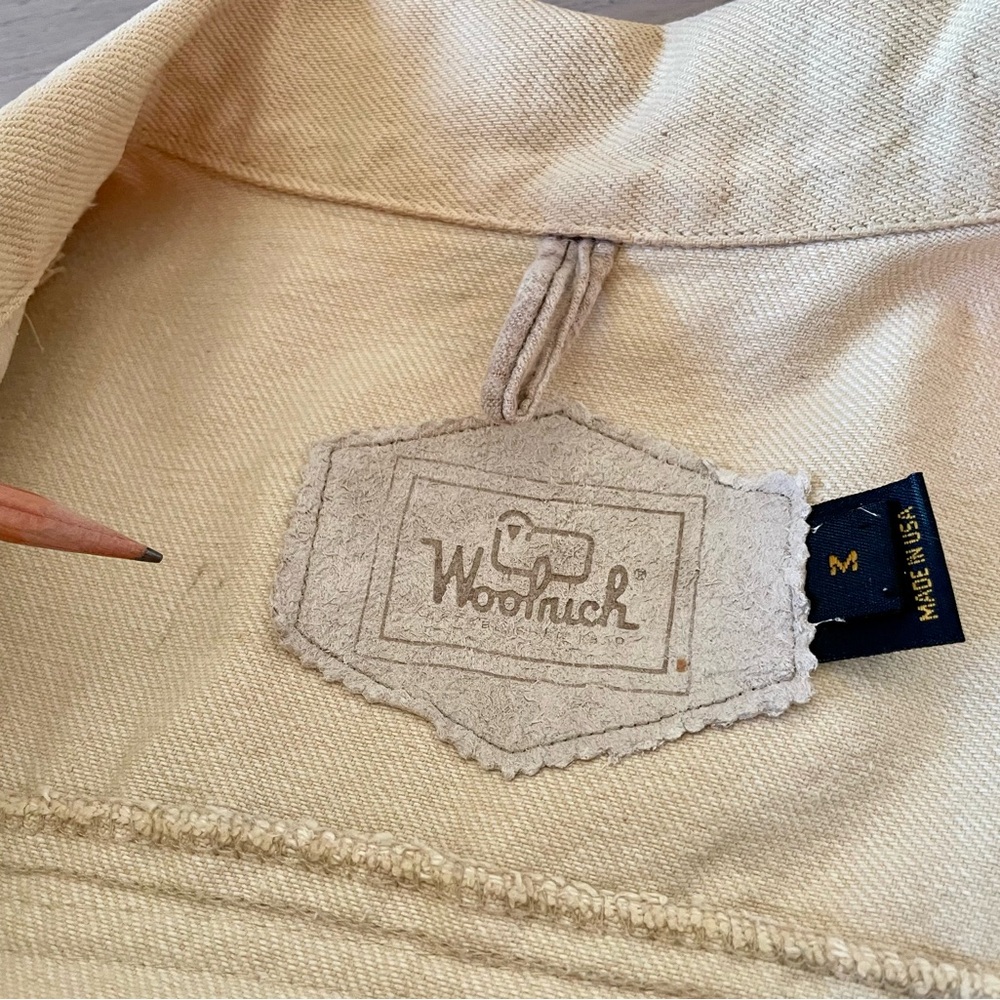 VTG Woolrich Denim Jacket with Wool Santa Fe Style Panels - Picture 8 of 11